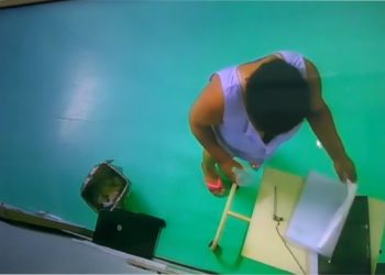 Câmeras mostram paciente danificando ponto eletrônico do Hospital da Mulher em Barra Mansa