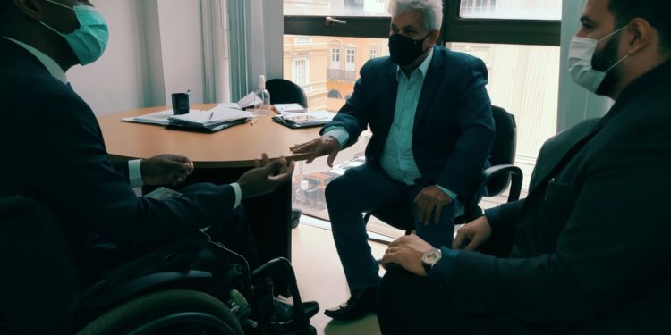 Marcelo Cabeleireiro recebe representes da OAB Duque de Caxias para falar sobre acessibilidade
