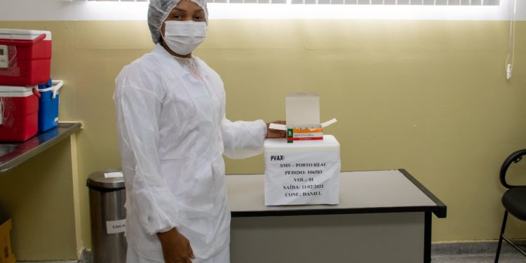 Saúde de Porto Real recebe mais 150 doses da vacina CoronaVac