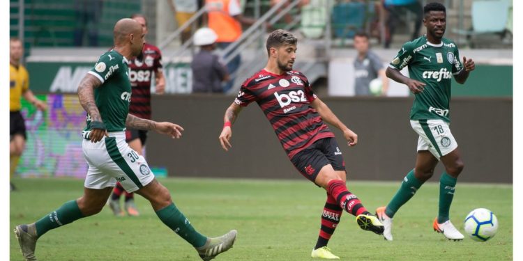 Flamengo e Palmeiras na primeira rodada do Brasileirão 2021