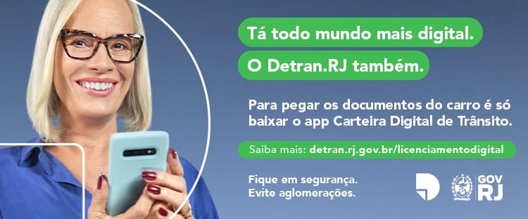 Detran.RJ faz campanha para estimular uso dos documentos digitais dos veículos