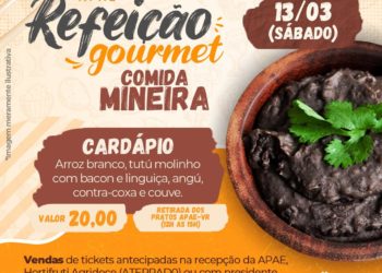 Feijoada da Apae-VR em sistema drive thru busca recursos para a instituição