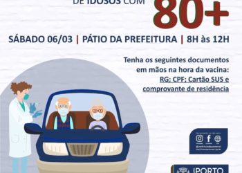 Porto Real vacina idosos com mais de 80 anos neste sábado
