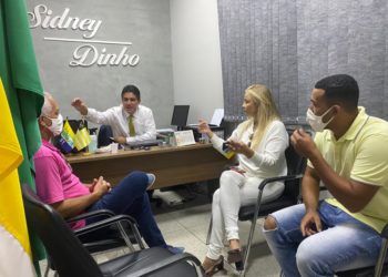 Dinho recebe Presidente Estadual do Patriota