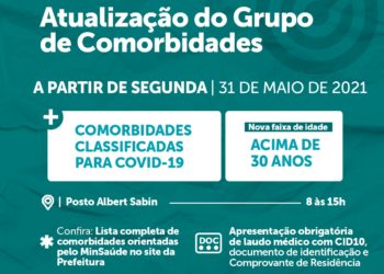 Barra do Piraí baixa idade de vacinação para 30 anos para pessoas com comorbidades