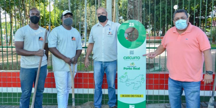 Totens do Circuito de Cicloturismo começaram a ser instalados em Porto Real
