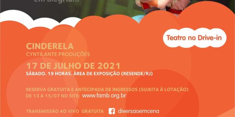 Resende terá Cinderela na volta do Festival de Teatro Gratuito neste sábado