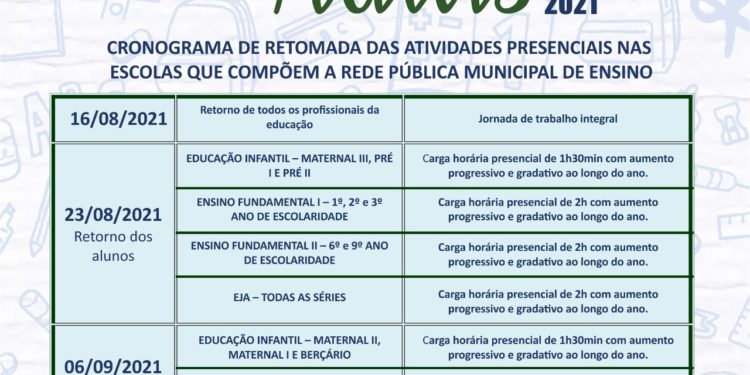 Porto Real anuncia volta às aulas presenciais a partir de agosto