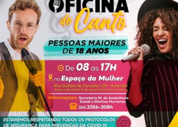 Prefeitura de Pinheiral promove ‘oficina de canto’ gratuita