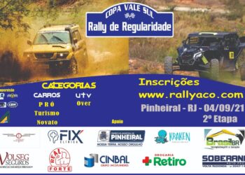 Pinheiral sedia 2ª etapa da Copa Vale Sul de Rally de Regularidade 2021