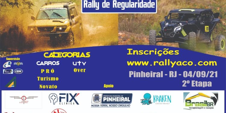 Pinheiral sedia 2ª etapa da Copa Vale Sul de Rally de Regularidade 2021