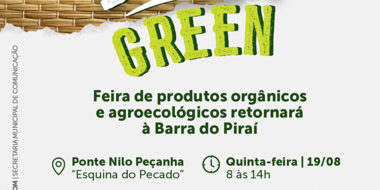 Secretaria de Agricultura promove a V edição da feira de produtos orgânicos Barra Green