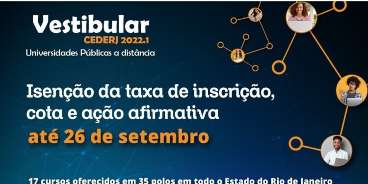 Cederj oferece 7624 vagas em 17 cursos de graduação à distância no Estado do Rio