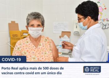 Porto Real aplica mais de 500 doses da vacina contra Covid em apenas um dia﻿
