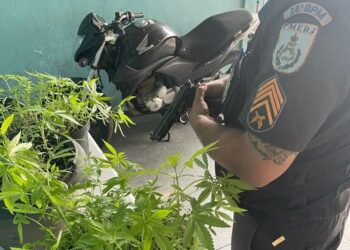 Homem escapa da Maria da Penha e cai na Maria Juana