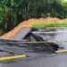 Cratera abre na BR-393 em Barra do Piraí