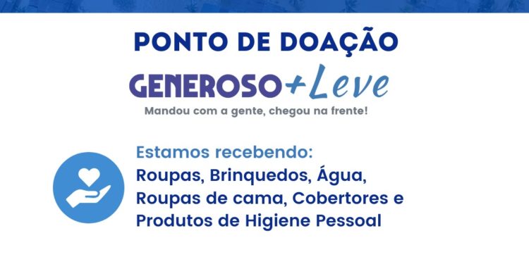 Ajuda para Petrópolis: Generoso Mais Leve recebe doações na Rua Pinto Ribeiro