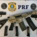 Mulheres são presas com fuzil 5.56 e duas pistolas dentro de ônibus em Piraí