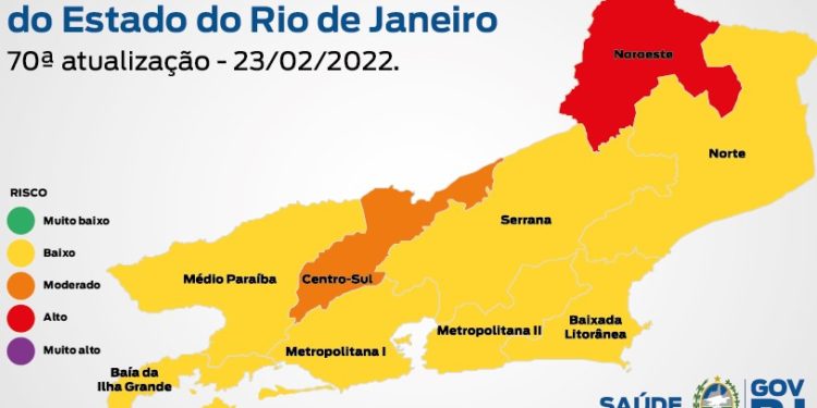 Estado do Rio de Janeiro mantém bandeira amarela para a covid