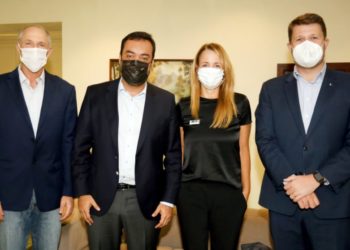 Castro e Tutuca recebem organizadores do Rio Open de Tênis