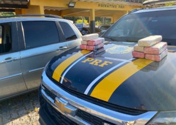 PRF apreende 10 quilos de pasta base de cocaína na BR-101