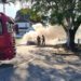 Veículo pega fogo nas proximidades da Aman em Resende