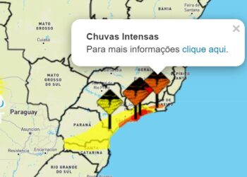 INMET alerta para fortes chuvas em Angra, Rio Claro e Bananal