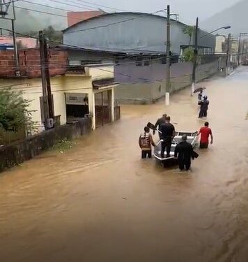 Chuva acumulada em Lídice atinge 140mm em 6 horas