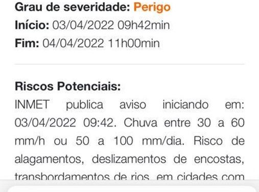 Paraty em Alerta: previsão é chuva forte na madrugada desta segunda-feira