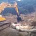 Ilha Grande: escavadeira começa os trabalhos na Praia de Itaguaçu