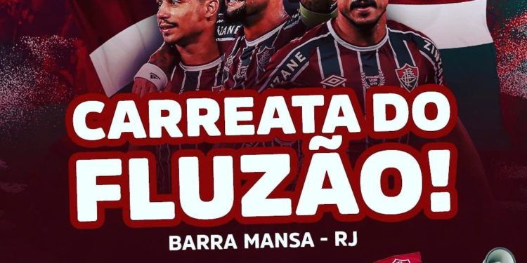 Torcedores do Fluminense fazem carreata para comemorar o título do Campeonato Carioca