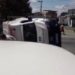 Vídeo: ambulância capota no Manejo em Resende