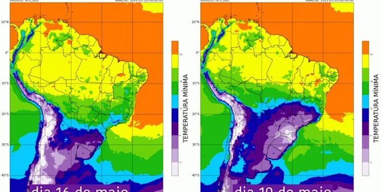 Frio deve ser intenso no Sul do Estado na próxima semana