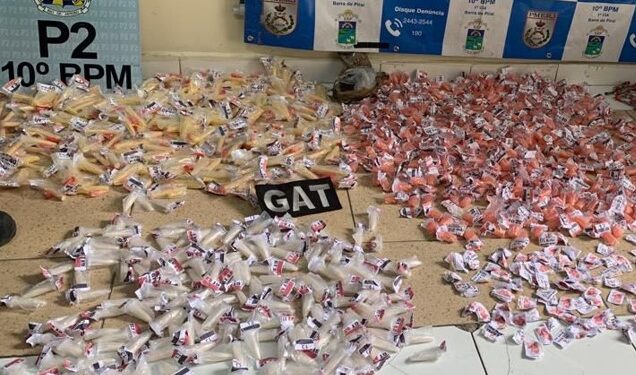 PM apreende grande quantidade de cocaína em Barra do Piraí