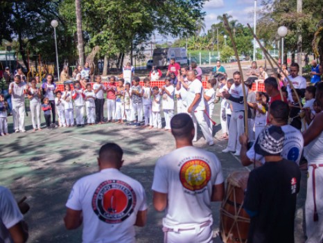 Projeto de Capoeira lota o Horto Municipal de Porto Real