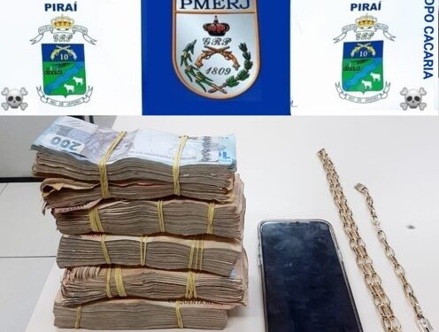Homem é detido com R$ 50 mil dentro de ônibus em Piraí