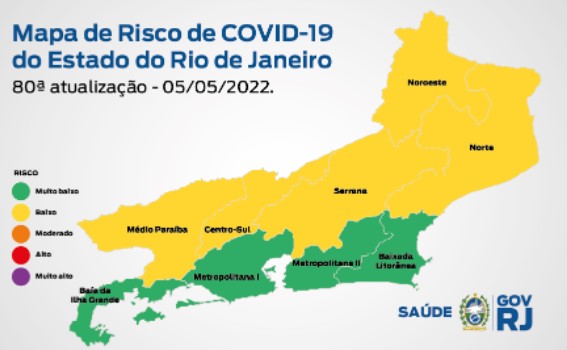 Covid-19: Estado do Rio permanece em bandeira verde