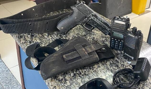 Polícia Militar apreende simulacro de arma em Arrozal