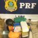 PRF apreende 8kg de cocaína em ônibus da linha  SP X Rio em Piraí