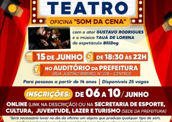 Pinheiral abre inscrições para oficina de teatro nesta segunda