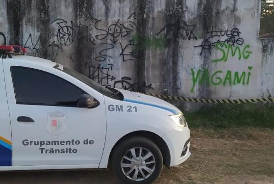 Guardas municipais de Barra Mansa flagram dupla pichando o Parque da Cidade