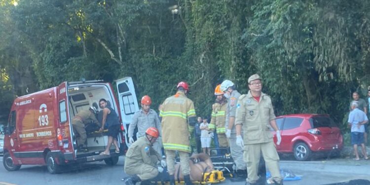 Vídeo mostra grave acidente na Rio-Santos, Em Angra