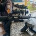 PM encontra replicas de AR-15 e pistola no Parque Maíra