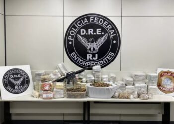 PF intercepta caminhão com 180 kg de cocaína, fuzil e 5,7 mil munições de AK-47 no Rio de Janeiro