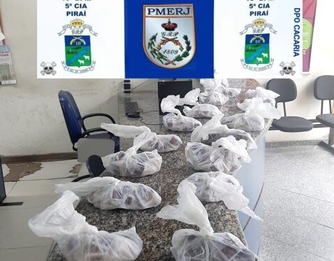 Piraí: mulher é presa com mais de 500 pinos cocaína em ônibus na Dutra