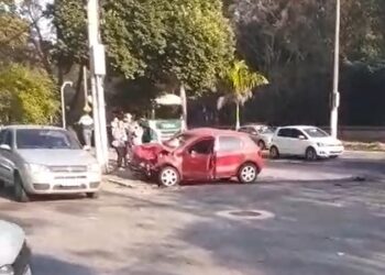 Acidente deixa três feridos no Conforto em Volta Redonda. Vídeo