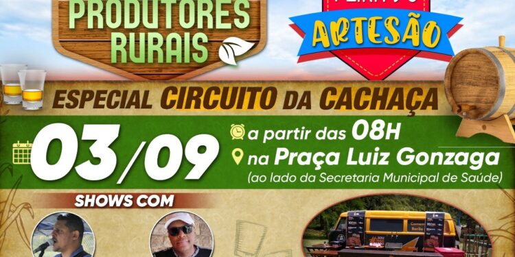 Pinheiral realiza neste sábado a Feira dos Artesãos e Circuito de Cachaça