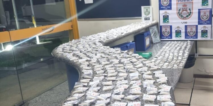 Mais de 600 pinos de cocaína são apreendidos em Miguel Pereira