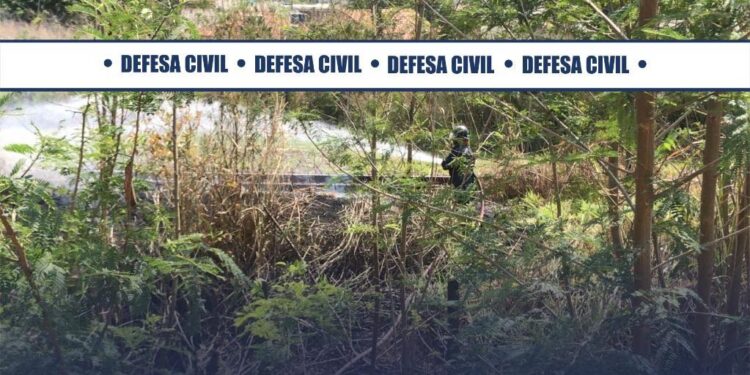 Defesa Civil de Porto Real combate incêndio no bairro São José