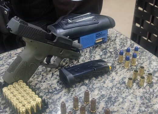 Polícia Militar apreende arma e munição na Vila Maria, em Barra Mansa